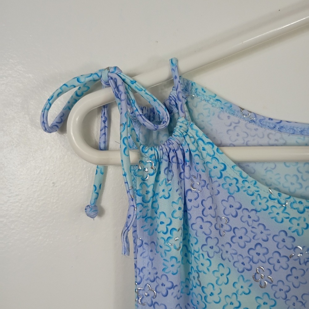 Vintage Taboo Y2K Womens Ditsy Floral Dress Small Blue Purple Boho Fairy 90s - Picture 8 of 8